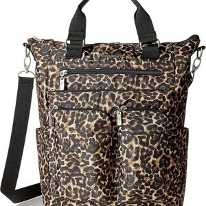 Baggallini Brown and Black 3 in 1 Backpack Bag with Versatile Design